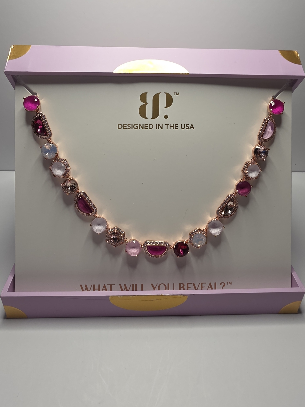 BP Jewel Candy The Trailblazer Rose Gold Necklace In Tahiti Paradise